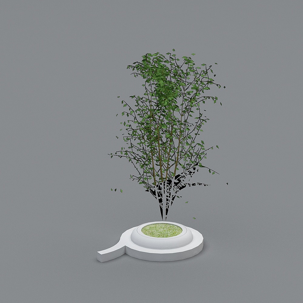 estanque de árbol redondo