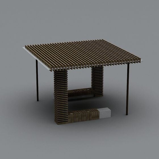 City Oasis Low-Polygon Architectural 3D Model