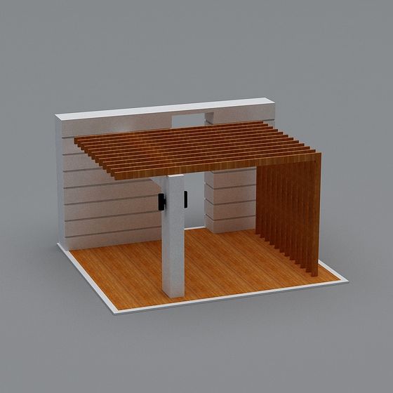 Unique Low-Polygon 3D Model for Modern Architecture