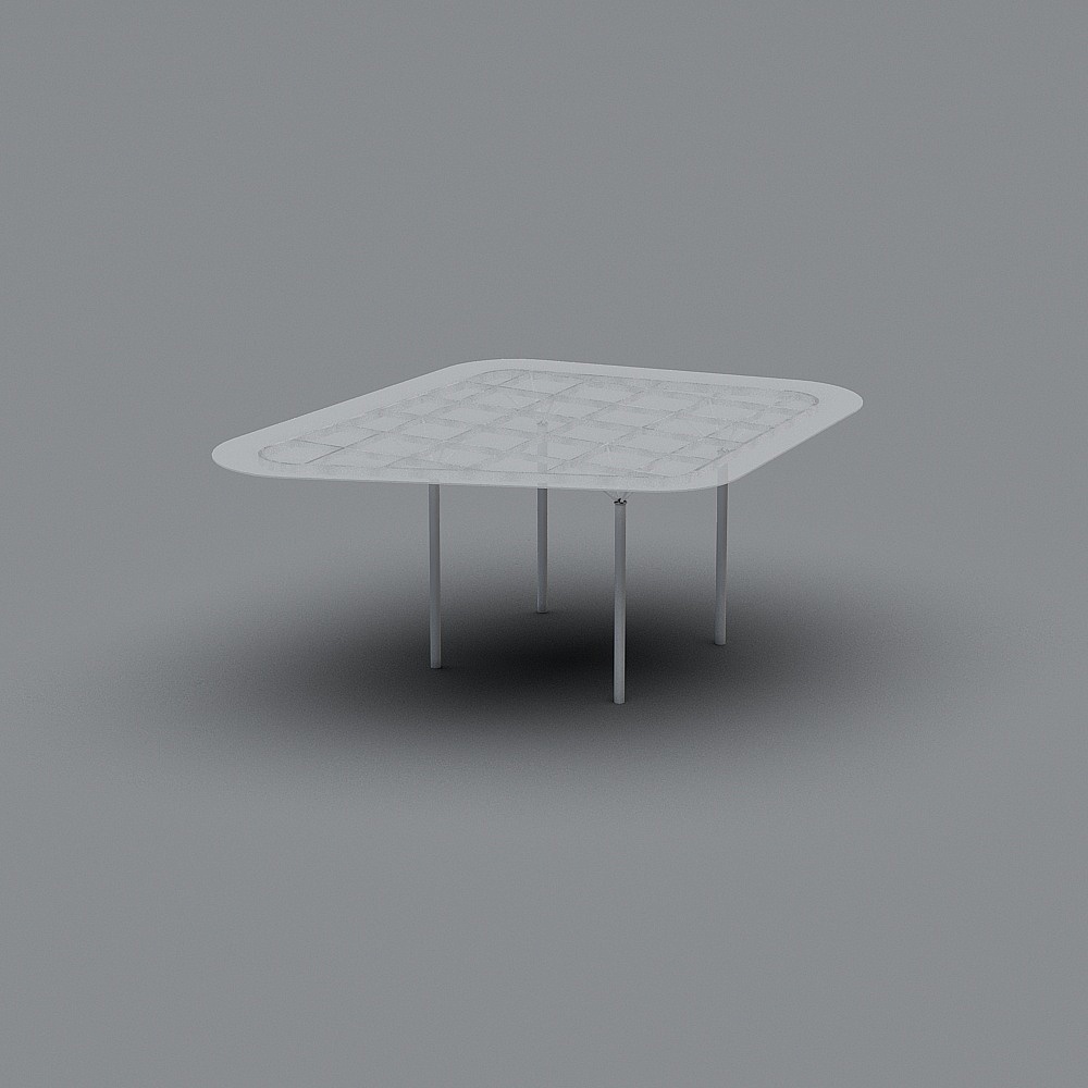 Geometric Dining Table 3D model