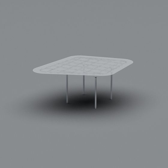 Geometric Dining Table 3D model