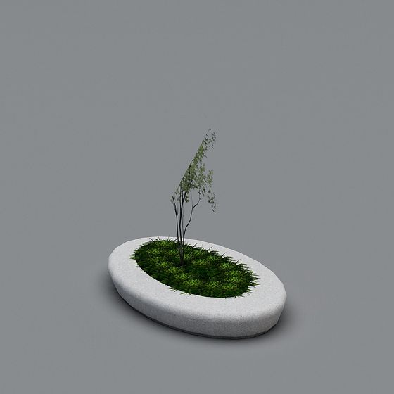 City Oasis 3D model for Creative Projects