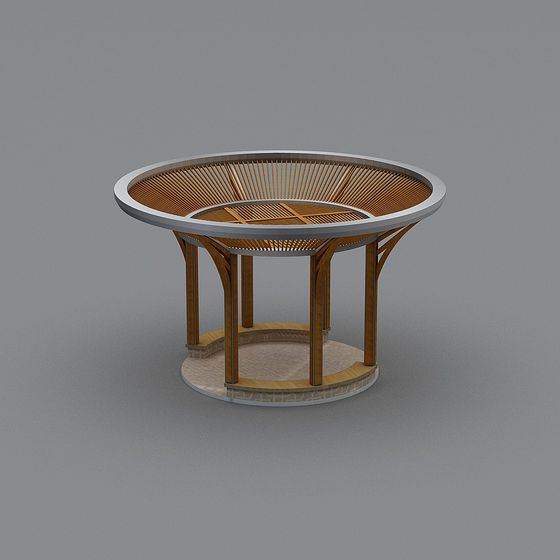 Elegant Round Table 3D model for Creative Spaces