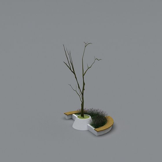 Low Poly Style 3D Tree Model