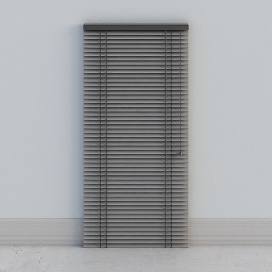 Elegant Louvered Window 3D model