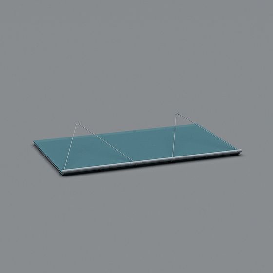 Suspended Glass Platform 3D model