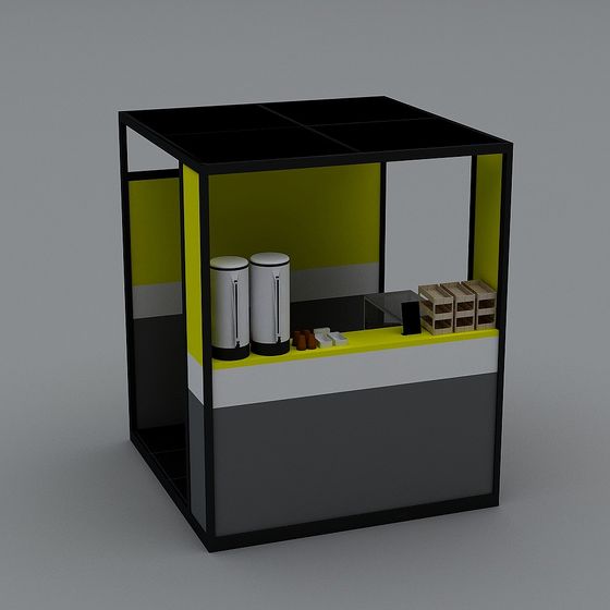Urban Coffee Kiosk 3D model