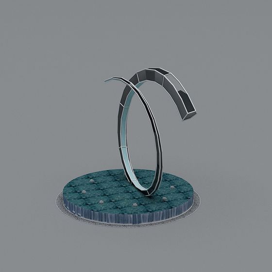 Futuristic Ring 3D model for Creative Design