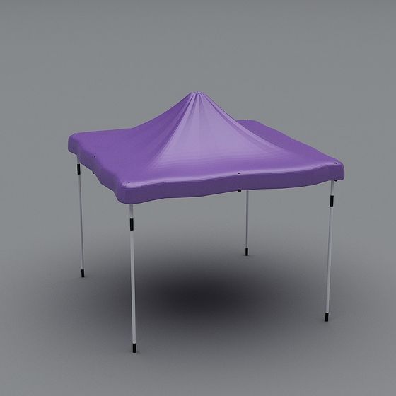 Modern Purple Tent 3D Model