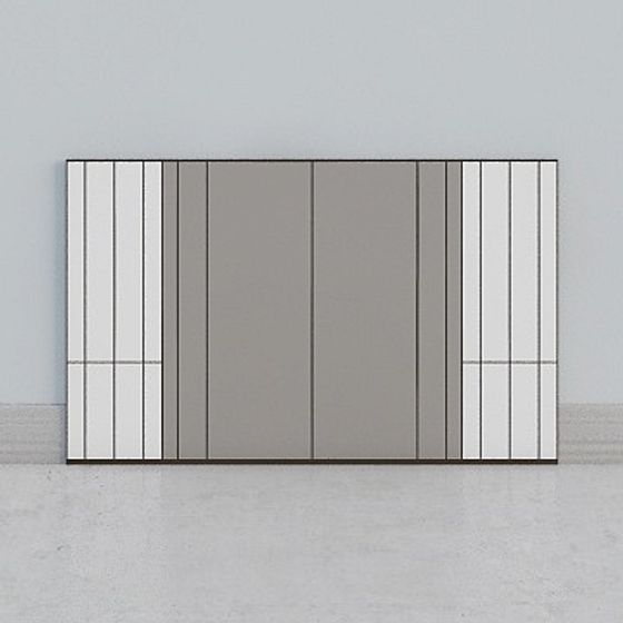 Sleek Minimalist Wardrobe 3D model