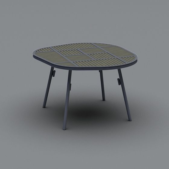 Stylish Low-Poly Round Table 3D model for Modern Spaces