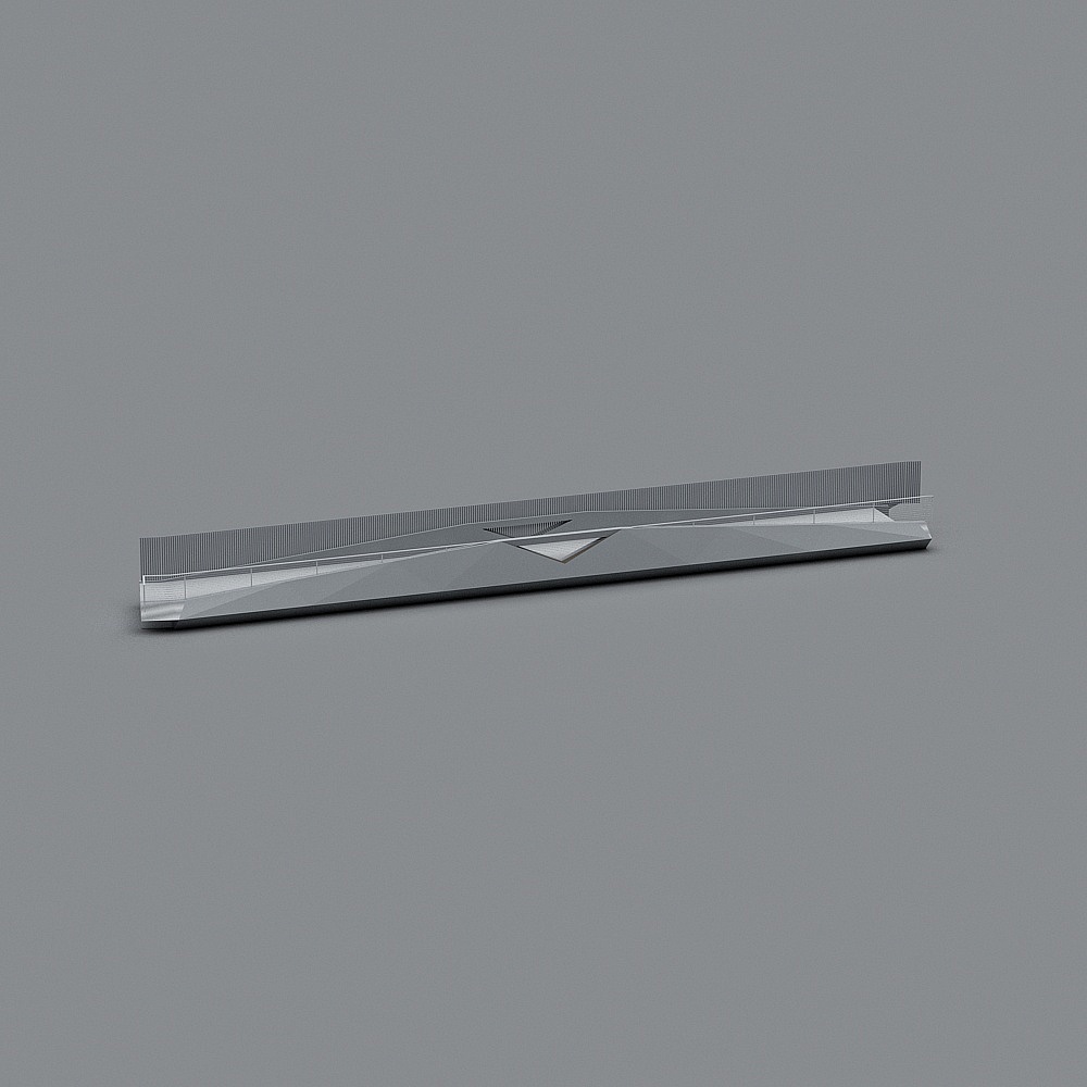 Urban Wings 3D model – Futuristic Low-Poly Bridge