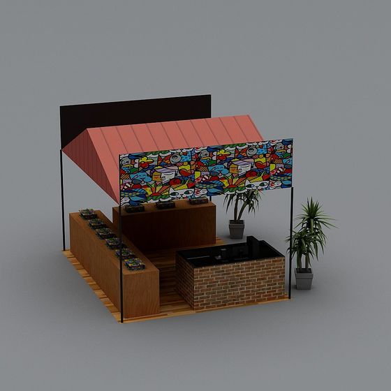 Urban Art Gallery 3D Model