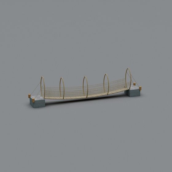Suspension Bridge 3D model