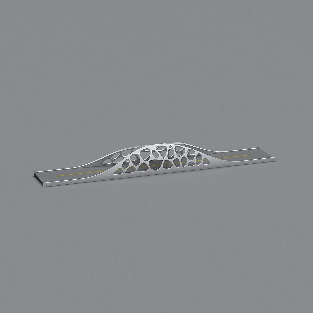 Futuristic Bridge 3D model