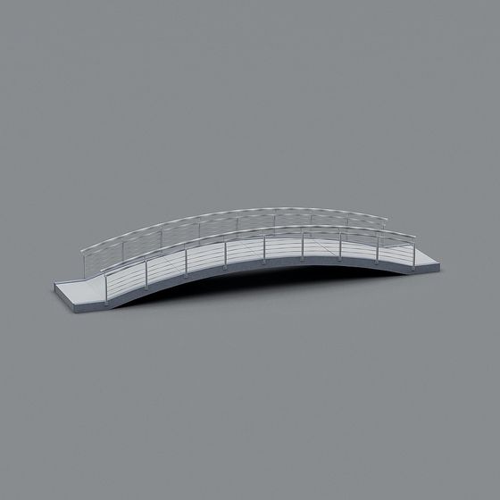 Modern Arch Bridge 3D model