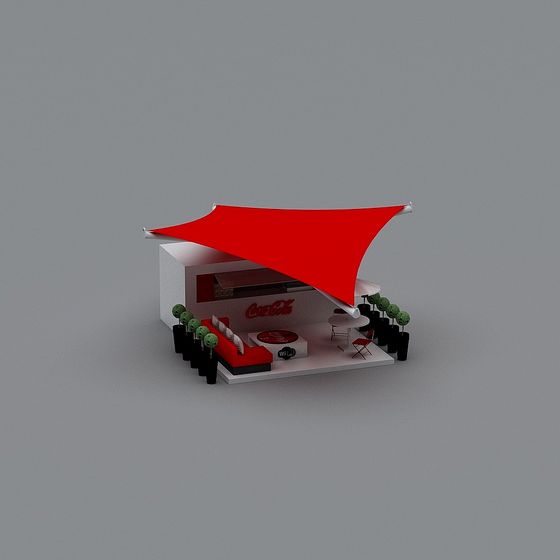 Stylish Low-Poly Modern Space 3D model