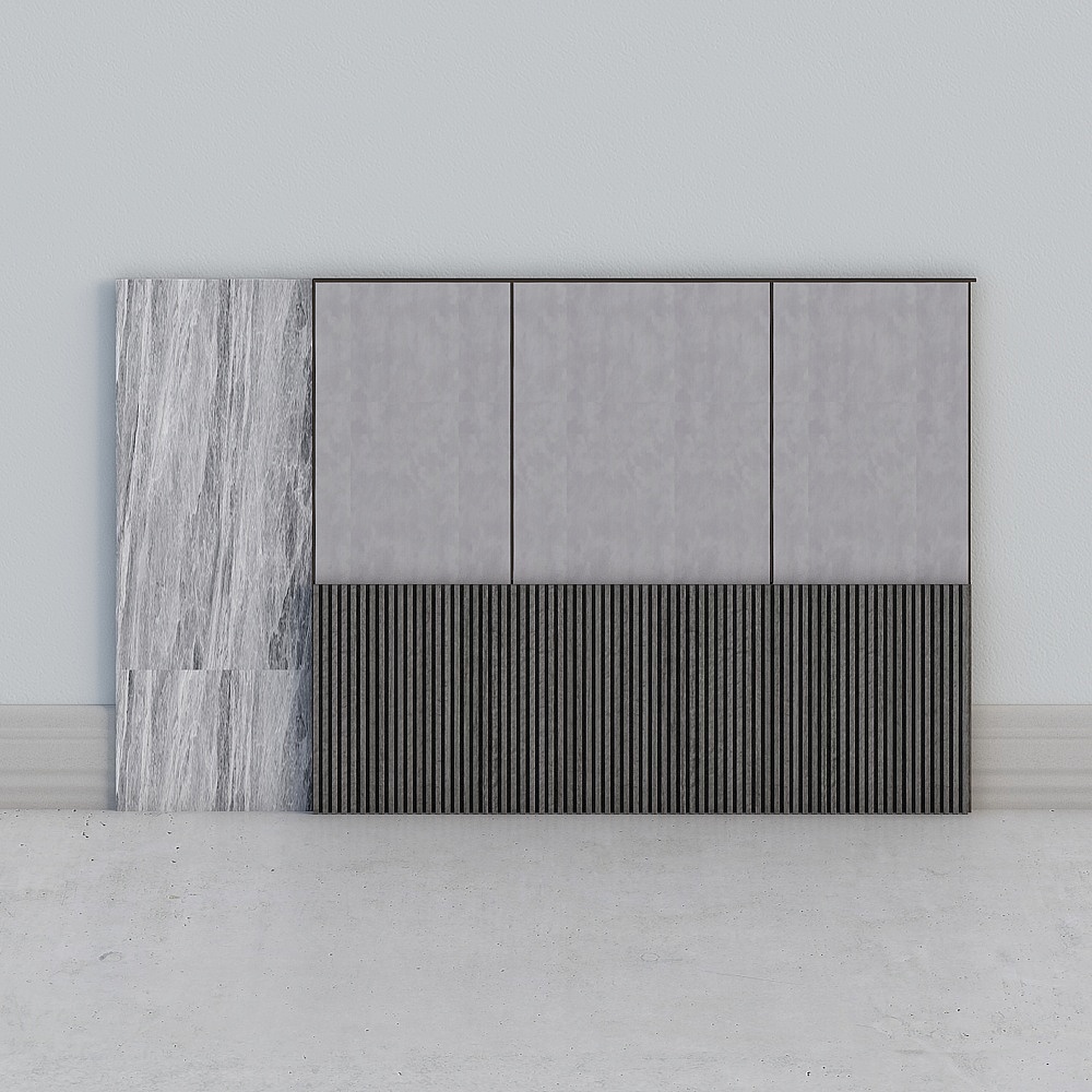 Light luxury style modern minimalism-wainscot background wall solid wood grille-9589 Kaying Eucalyptus)