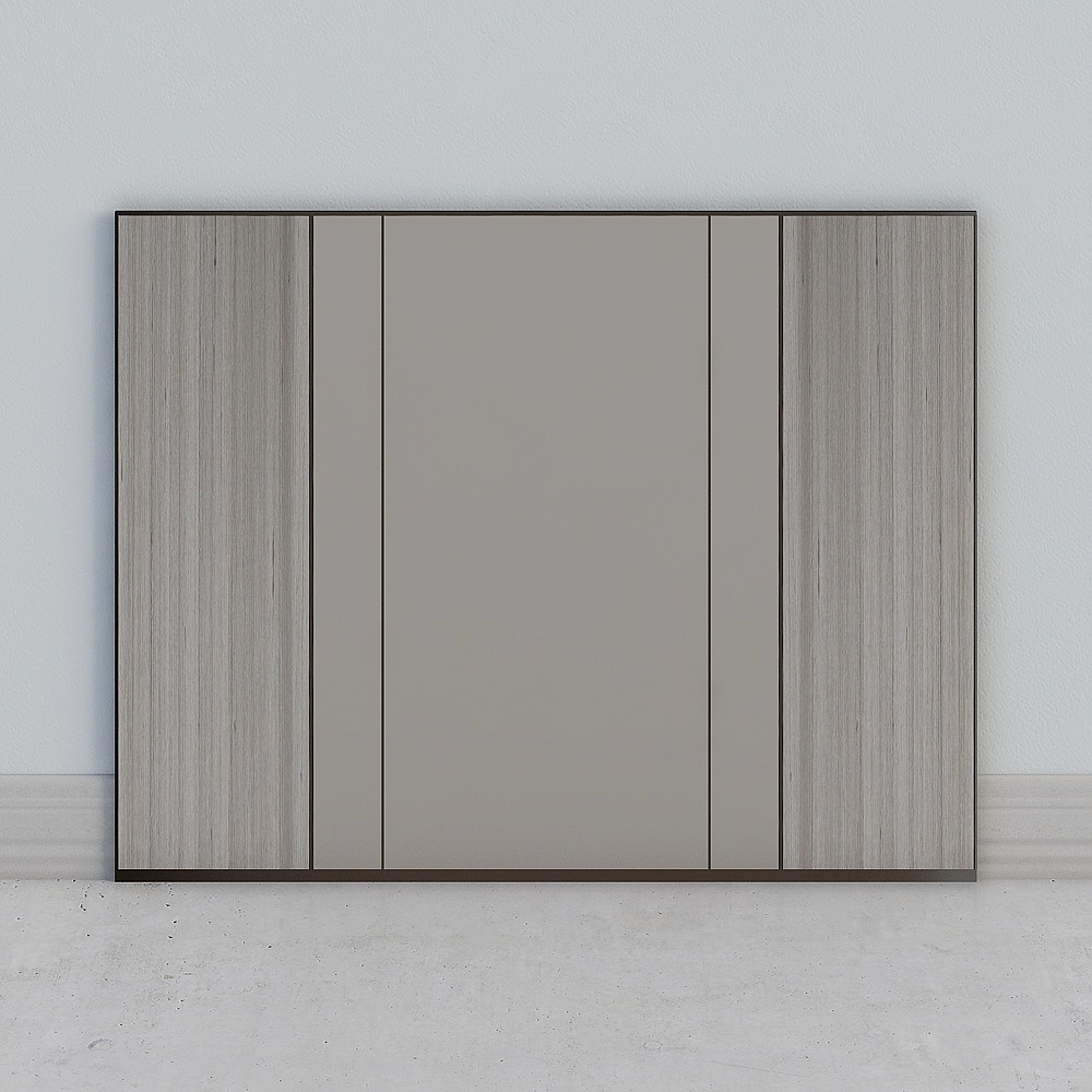 Minimalist style background wall wood panel wall