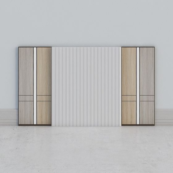 Elegant Low-Poly Wall Panel 3D model