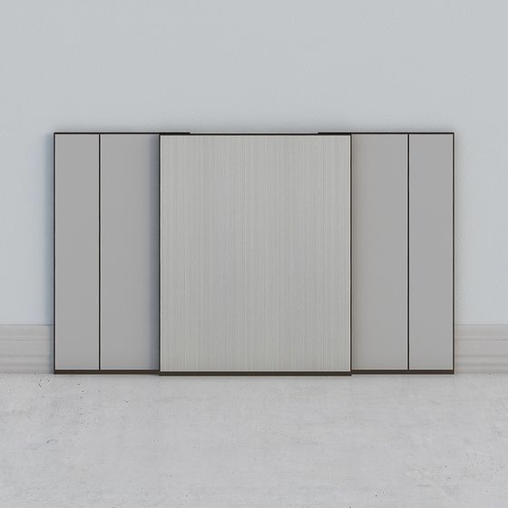 Modern Minimalist Wood and Metal 3D model