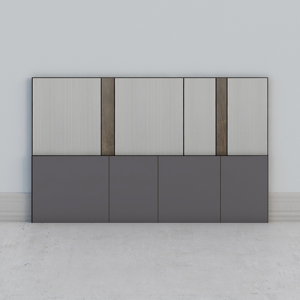 Minimalist style background wall wood panel wall