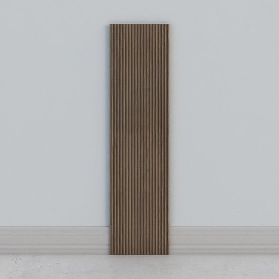 Solid wood grille background wall wainscot-9529 North American walnut-1