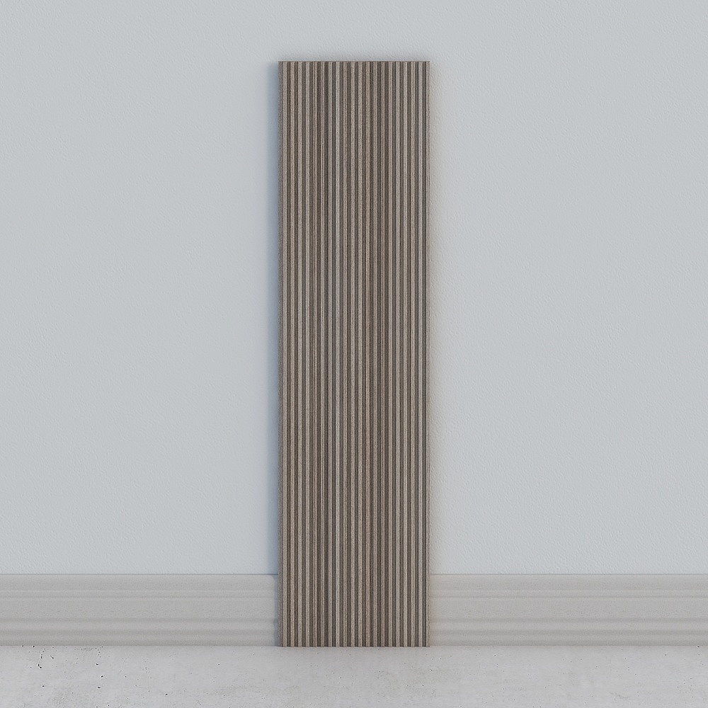 Solid wood grille background wall wainscot-9541 straight grain teak
