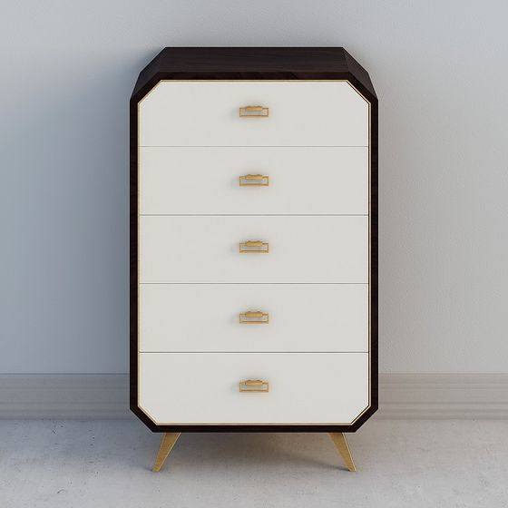 Urban Elegance Chest of Drawers 3D model for Modern Spaces
