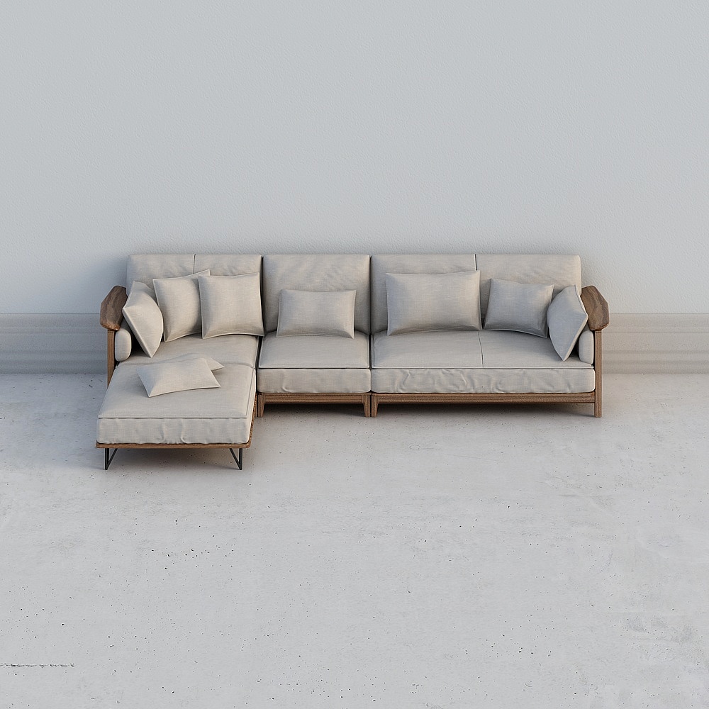 Huasongju - Nuova Suite in Ebano Cinese - Divano Angolare A83-AH