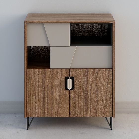Elegant Low-Poly High-Detail Cabinet 3D model