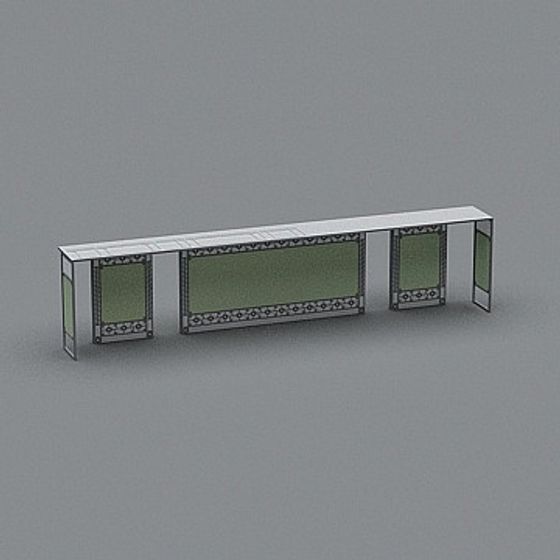 Art Deco Wall Panel 3D model