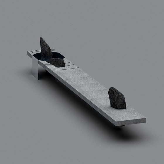 Balance Stone Bridge 3D model