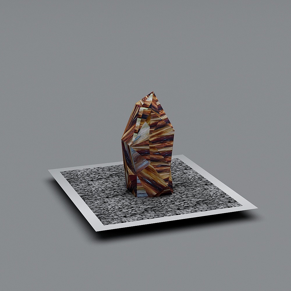 Natural Mystery 3D Model Art Installation