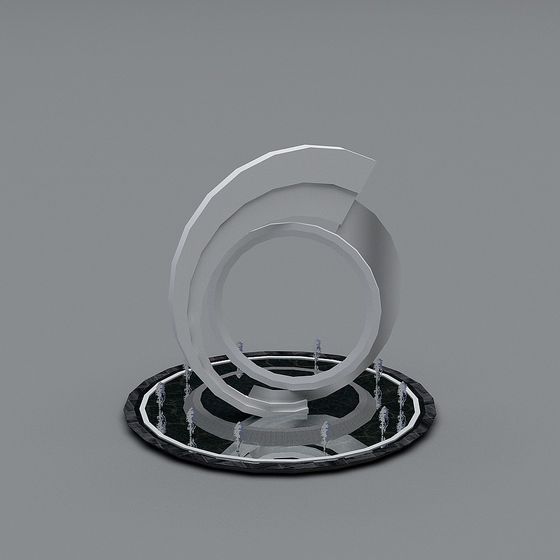 Stylish Low-Poly and High-Detail 3D model