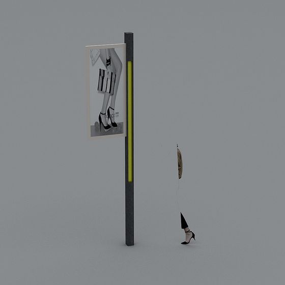 Floating High Heels 3D model