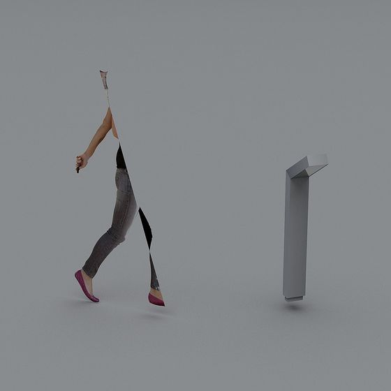 Walking Silhouette 3D model