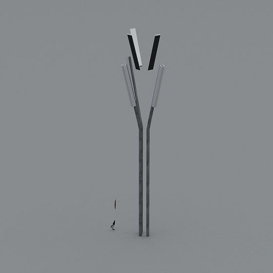 Futuristic Modern Street Lamp 3D model