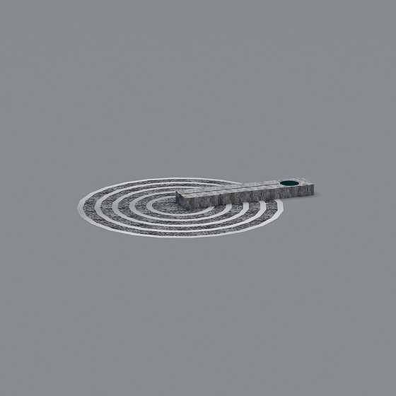 Elegant Spiral Water Pool 3D model