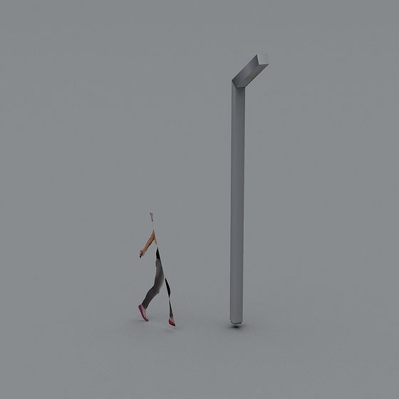 Urban Light 3D model - Modern Minimalist Street Lamp