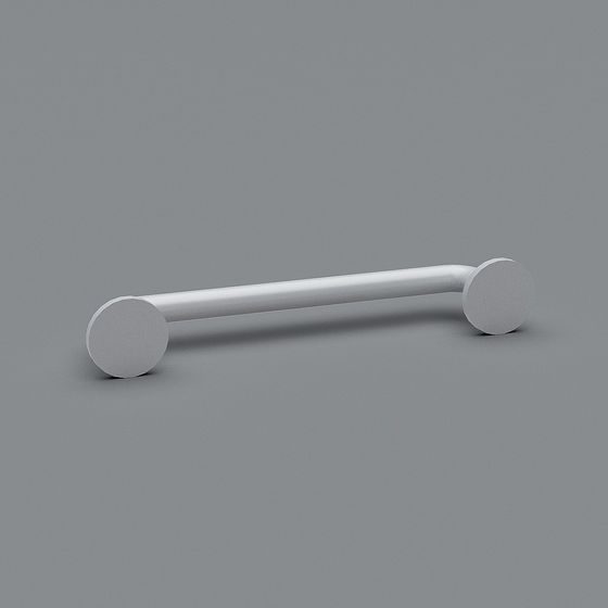Sleek Curved Handle 3D model for Modern Design