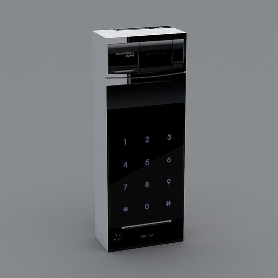 Smart Lock 3D Model with Unique Design