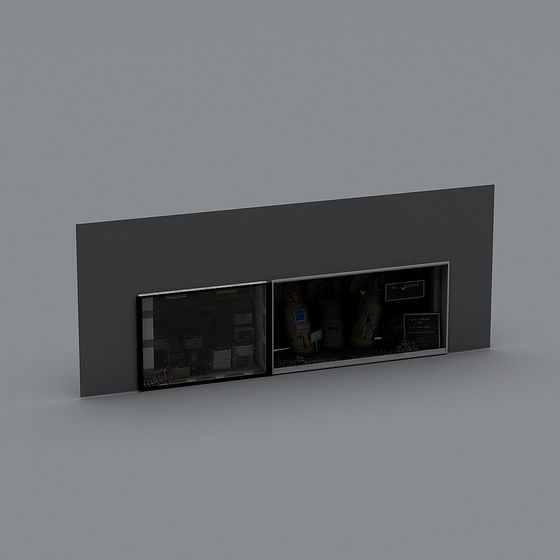 Low-Poly Retail Display 3D model