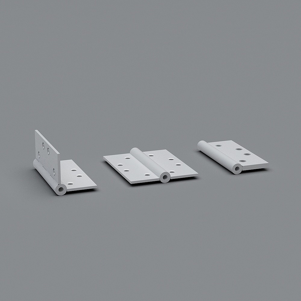 Minimalist Hinge Series 3D model for Modern Design