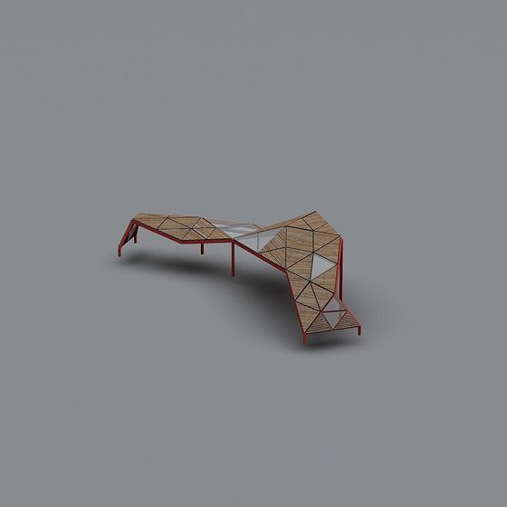 Urban Bridge 3D model for Modern Projects