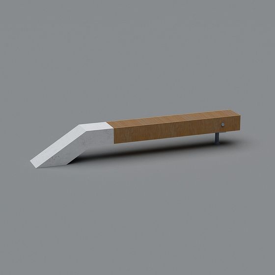 Urban Bench 3D model for Modern Spaces
