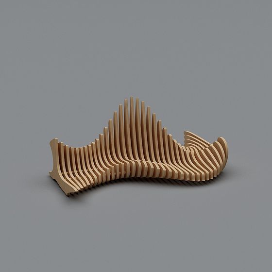 Wavy Chair 3D model for Contemporary Spaces