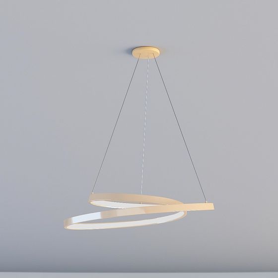 Twist Light 3D model - Stylish Pendant for Contemporary Spaces