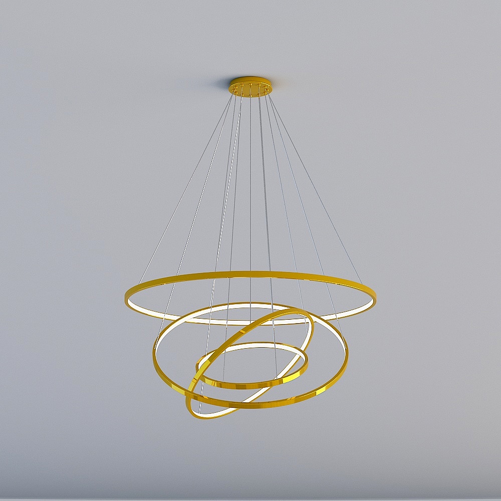 C-A01-46810 stainless steel ring chandelier