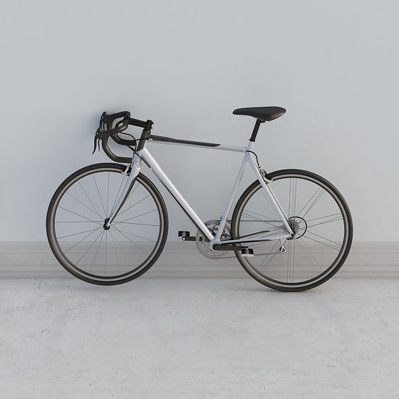 Futuristic Minimalist Bicycle 3D model